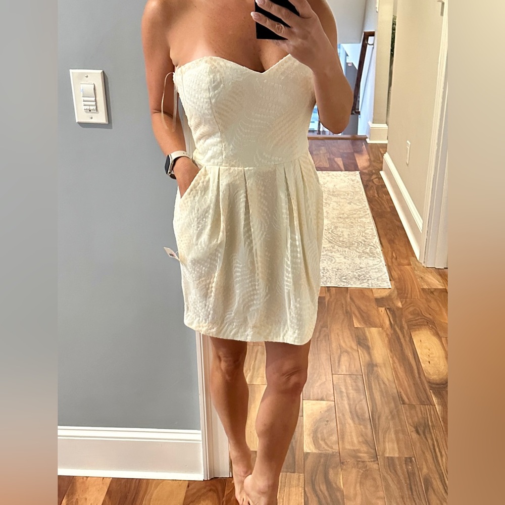 Rubber Ducky ivory & white sequin dress. BNWT